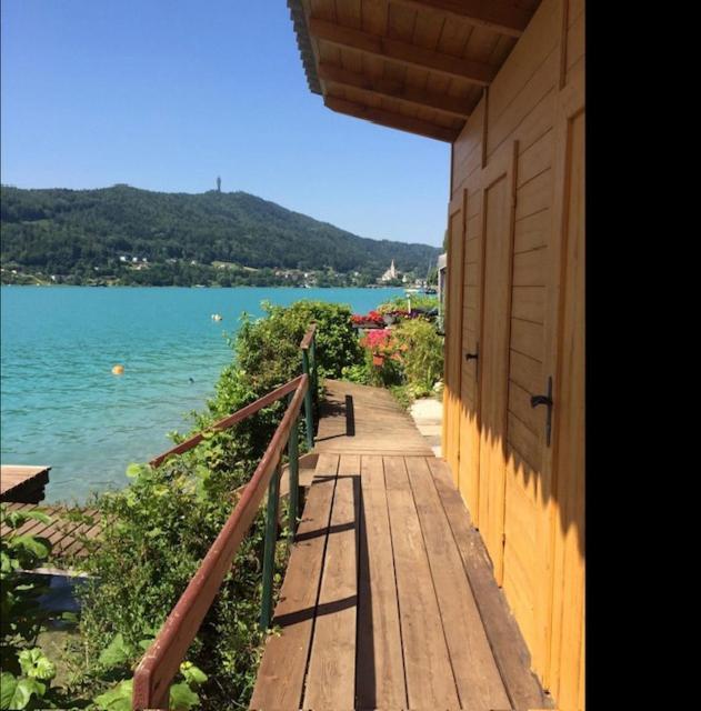 Seehaus Hochauer Direkter Seezugang Woerthersee Apartment เพิร์ทชาค อัม เวิร์ทเทอร์ซี ภายนอก รูปภาพ